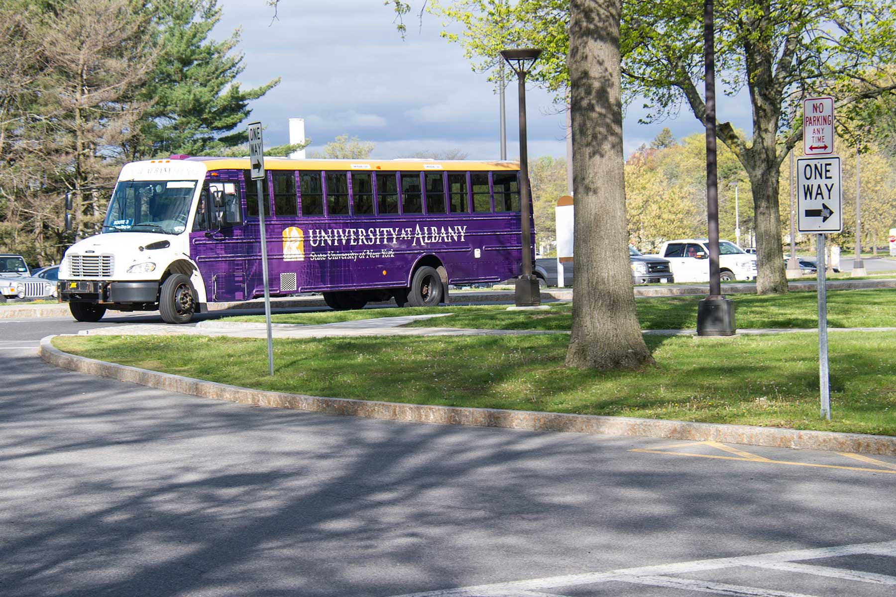 University Bus with UWB device